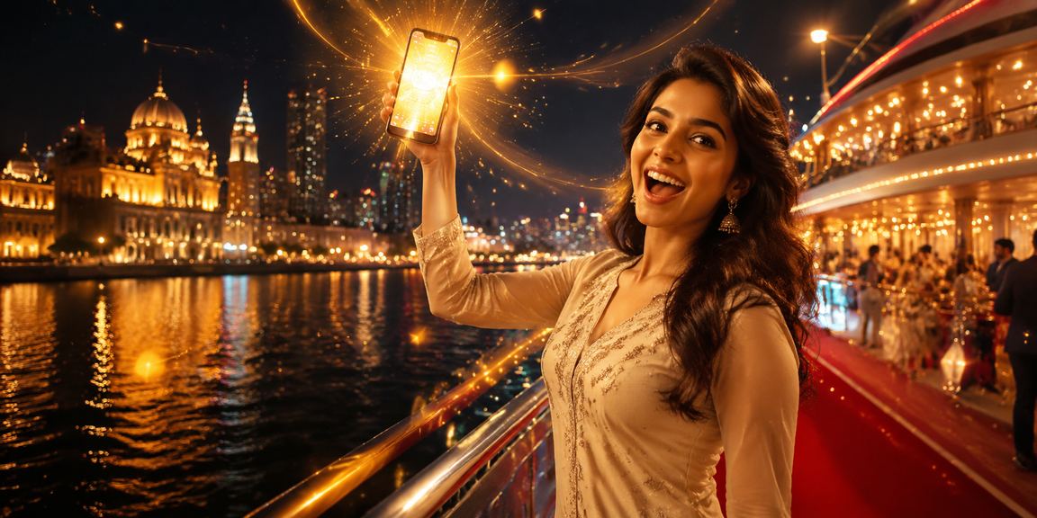 Person using mobile casino app in Bangalore